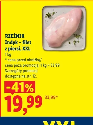 Filet z piersi indyka Rzeźnik XXL promocja w Lidl