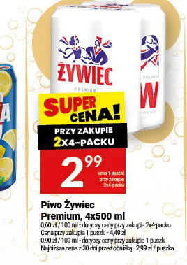 Piwo Żywiec Premium 4-pak 500 ml promocja w Twój Market