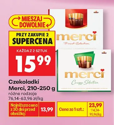 Czekoladki Finest Selection różne rodzaje promocja w Biedronka