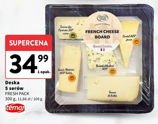 Deska 5 serów french cheese board promocja w Intermarche