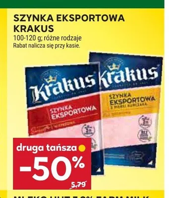 Szynka eksportowa Krakus promocja w Stokrotka