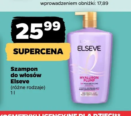 Szampon do włosów Elseve promocja w Netto