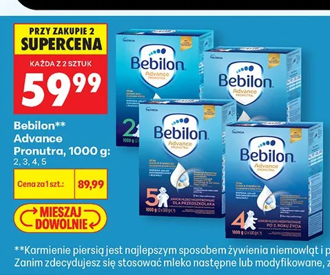 Mleko modyfikowane Bebilon Advance Pronutra promocja w Biedronka