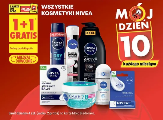 Krem do twarzy Nivea Original 24h promocja w Biedronka