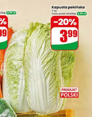 Kapusta pekińska polska promocja w Dino