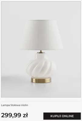 Lampa stołowa Violin home & you promocja w home&you
