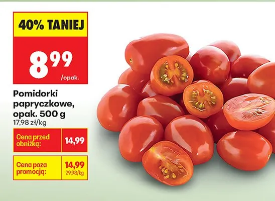 Pomidorki papryczkowe promocja w Biedronka