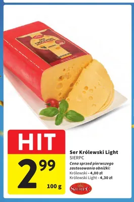 Ser Królewski Light Sierpc promocja w Intermarche