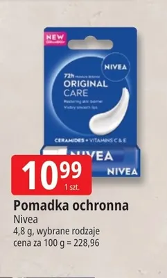 Pomadka ochronna Nivea promocja w Leclerc