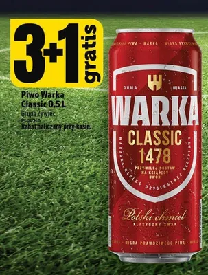 Piwo Warka Classic promocja w TOPAZ