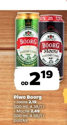 Piwo Boorg Jasne promocja w Netto