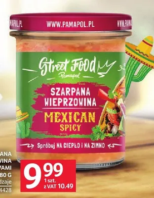 Szarpana wieprzowina Pamapol Street Food Mexican Spicy promocja w Selgros