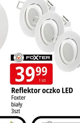 Reflektor oczko LED Foxter 3-pak promocja w Leclerc