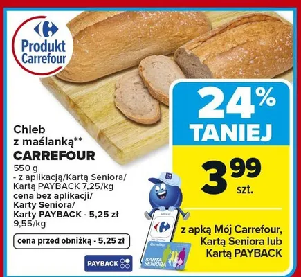 Chleb wiejanka promocja w Carrefour Market
