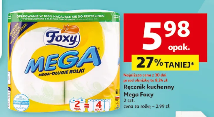 Ręcznik kuchenny Mega Foxy promocja w Auchan