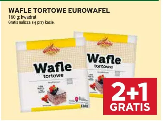 Wafle tortowe Eurowafel promocja w Stokrotka