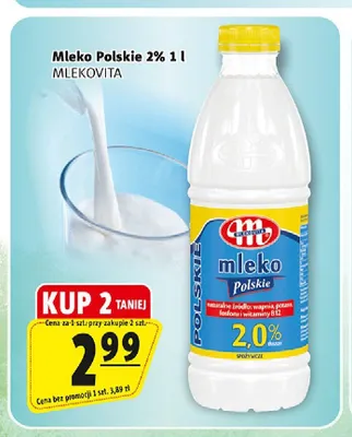 Mleko Polskie 2% Mlekovita promocja w Prim Market