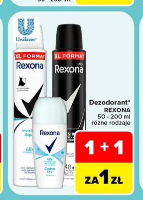Dezodorant Rexona promocja w Carrefour