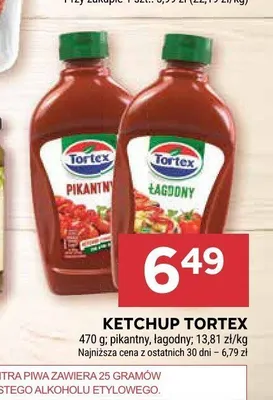 Ketchup Tortex łagodny promocja w Stokrotka