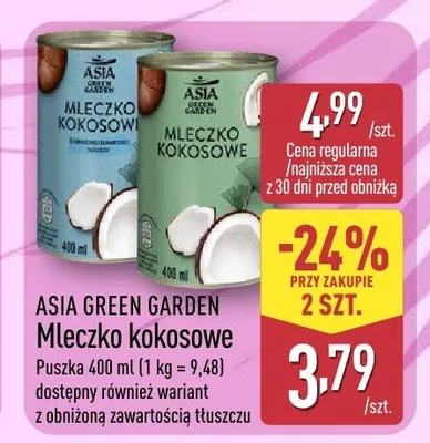Mleczko kokosowe promocja w Aldi
