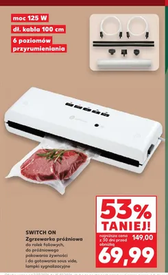 Zgrzewarka próżniowa Switch On promocja w Kaufland