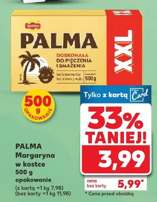 Margaryna w kostce XXL promocja w Kaufland