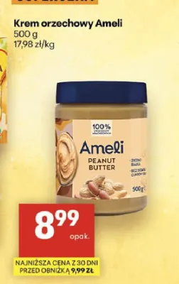 Krem orzechowy Ameli Peanut Butter promocja w Delikatesy Centrum
