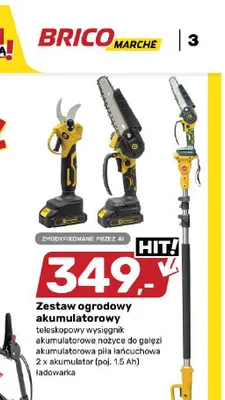 Zestaw ogrodowy akumulatorowy promocja w Bricomarche