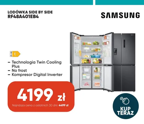 Lodówka side by side Samsung promocja w Max Elektro