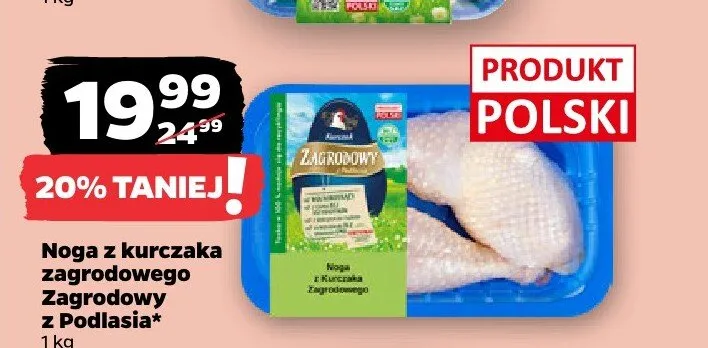 Noga z kurczaka zagrodowego Zagrodowy z Podlasia promocja w Netto
