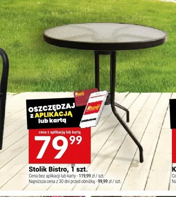 Stolik Bistro promocja w Twój Market