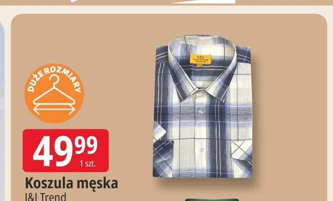Koszula męska J&J Trend promocja w Leclerc