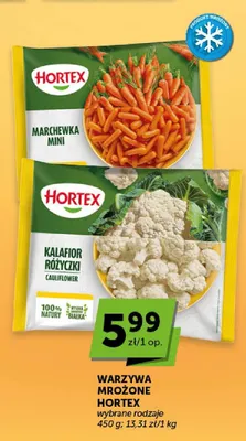 Warzywa mrożone marchewka mini Hortex promocja w Euro Sklep