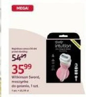 Maszynka do golenia Wilkinson Sword Intuition promocja w Rossmann
