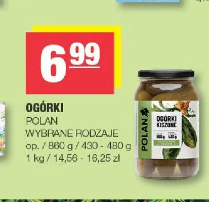 Ogórki Polan promocja w SPAR