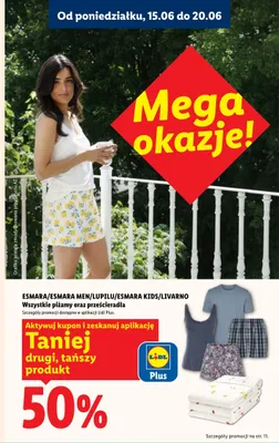 Piżamy Esmara / Esmara Men / Lupilu / Esmara Kids promocja w Lidl