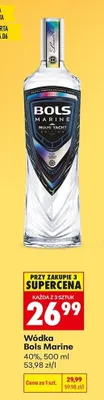 Wódka Bols Marine 40% promocja w Biedronka