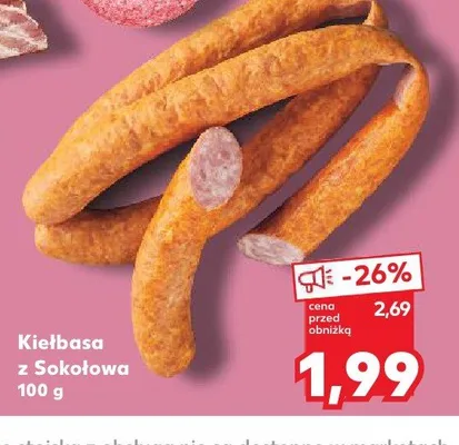 Kiełbasa z Sokołowa promocja w Kaufland