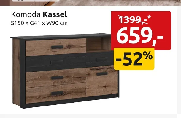 Komoda Kassel promocja w Black Red White