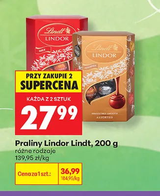 Praliny Lindor Lindt promocja w Biedronka