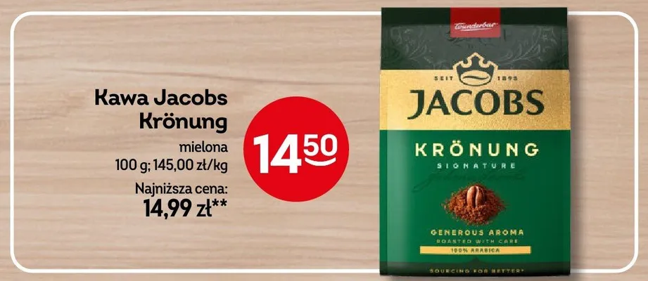 Kawa mielona Jacobs Krönung promocja w Żabka