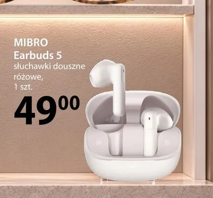 Słuchawki douszne różowe Mibro Earbuds 5 promocja w Hebe