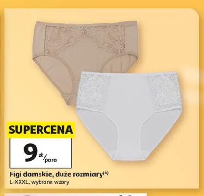 Figi damskie duże rozmiary promocja w Auchan