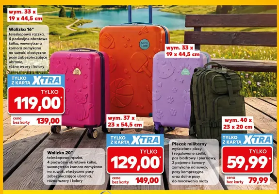 Walizka 20" Semi Line promocja w Kaufland