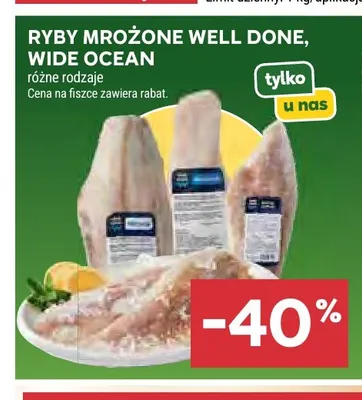 Ryby mrożone Well Done Wide Ocean promocja w Stokrotka