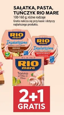 Sałatka, pasta, tuńczyk rio mare promocja w Stokrotka