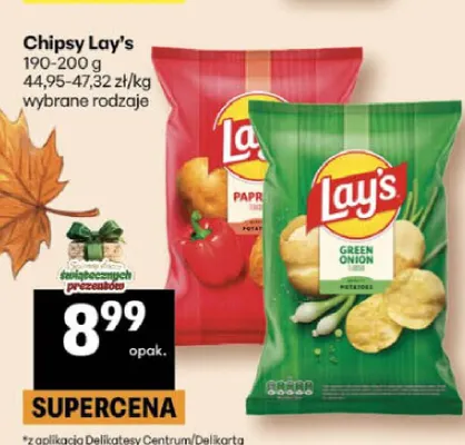 Chipsy Lay's promocja w Delikatesy Centrum