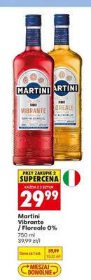 Aperitif bezalkoholowy Martini Vibrante promocja w Biedronka