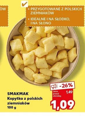 Kopytka z polskich ziemniaków Smakmak promocja w Kaufland