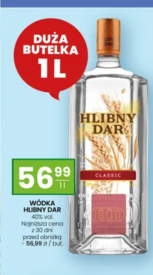 Wódka Hlibny Dar Classic promocja w Twój Market